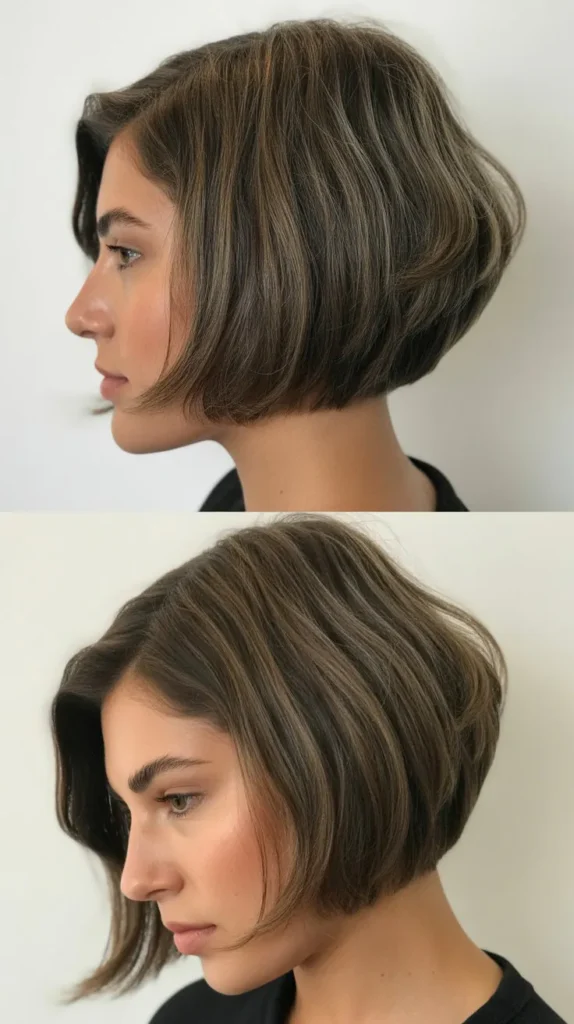 Textured Angled Bob
