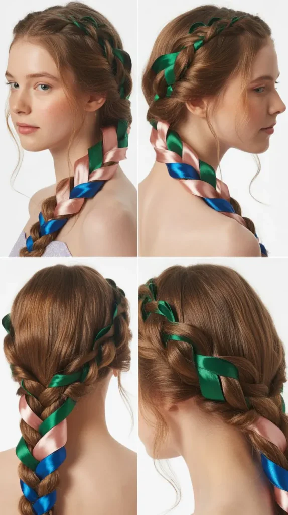 . Curly Waterfall Braid