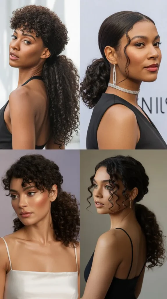 Voluminous Curly Ponytail