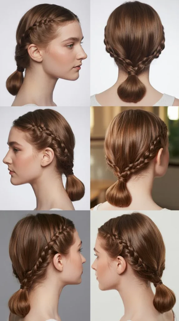 Braided Low Ponytail