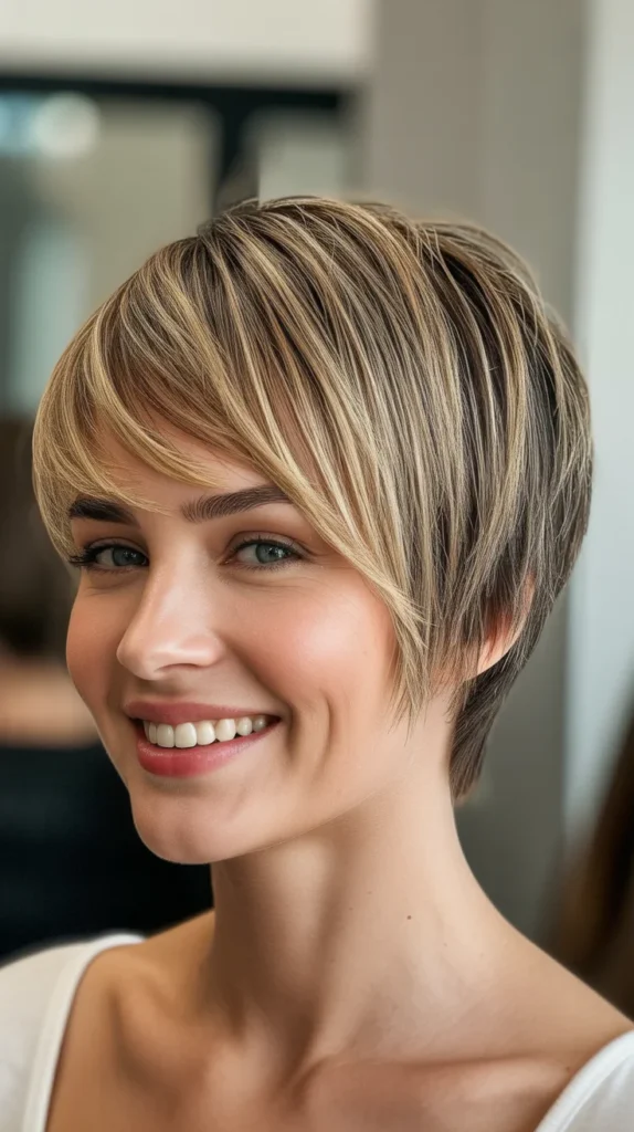 Short Wedge with Highlights