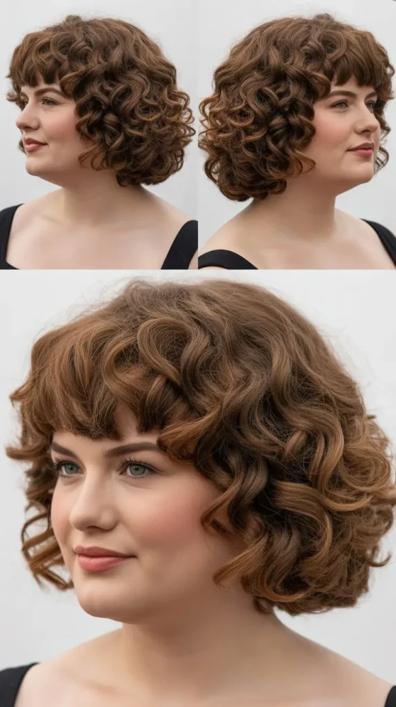 Vintage Curly French Bob