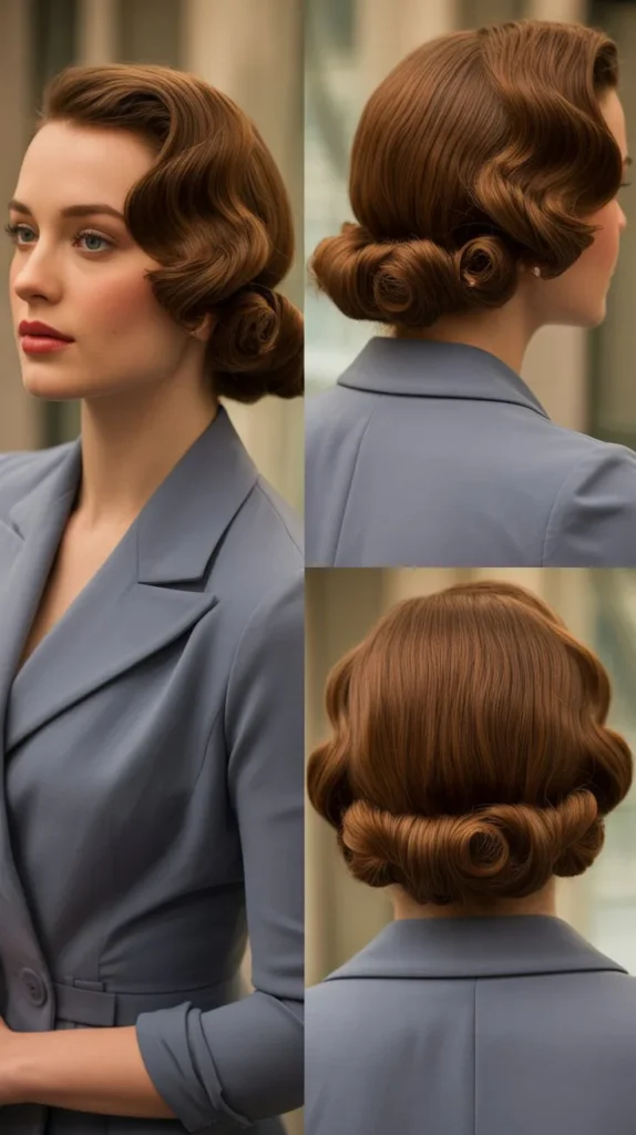 . Curly Vintage Glam Waves