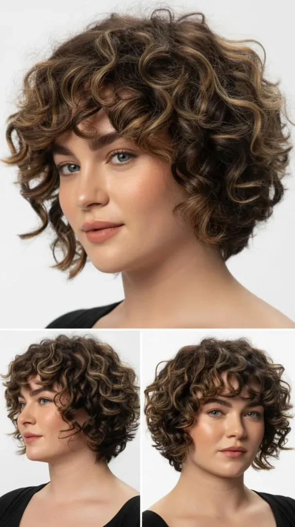 Shaggy Curly French Bob