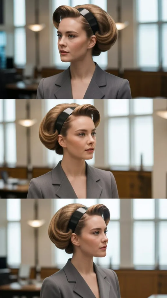4. Voluminous Headband Bouffant