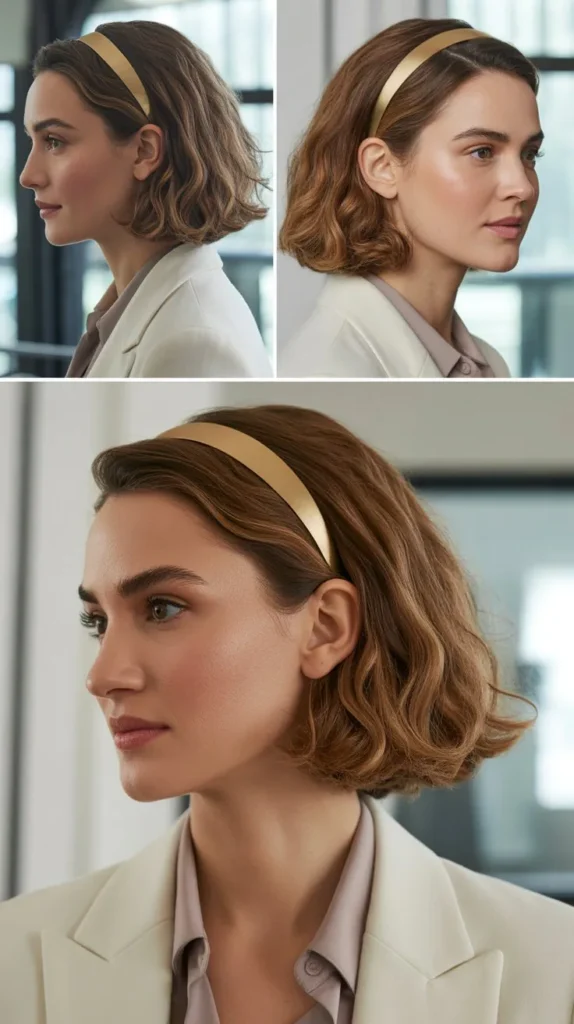1. The Classic Sleek Headband Tuck