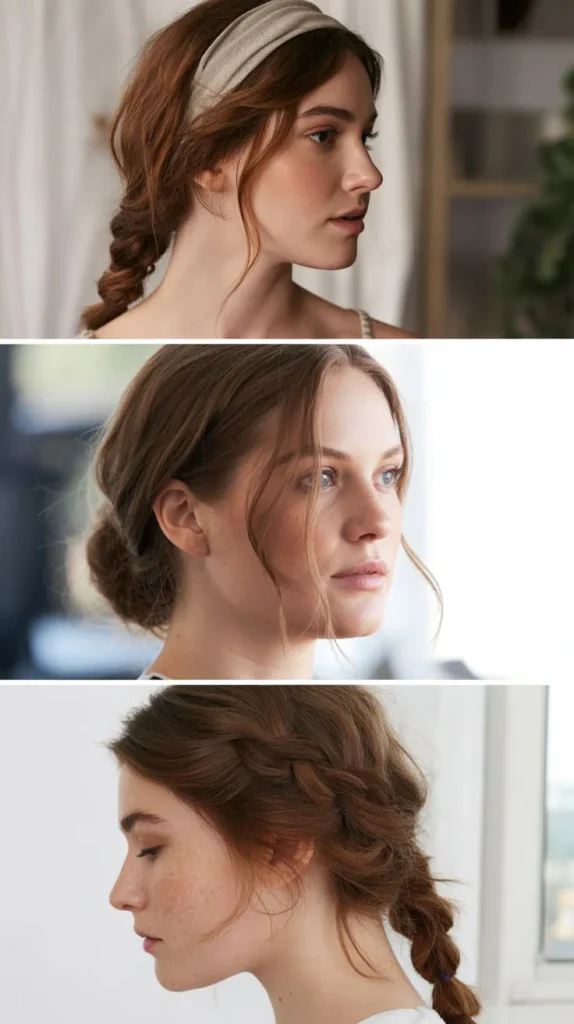 20. Loose Low Braid With Headband