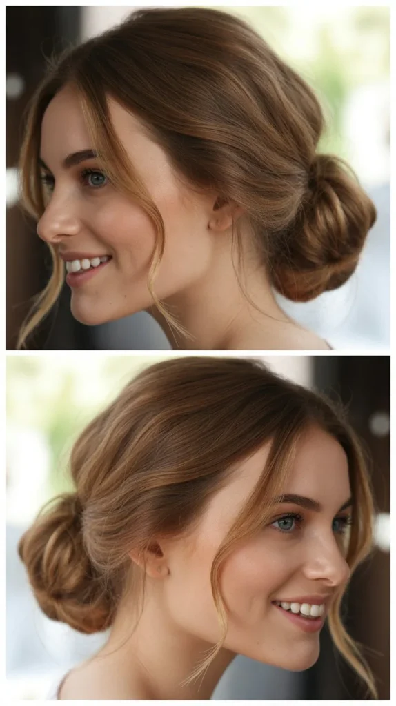  Romantic Loose Low Bun