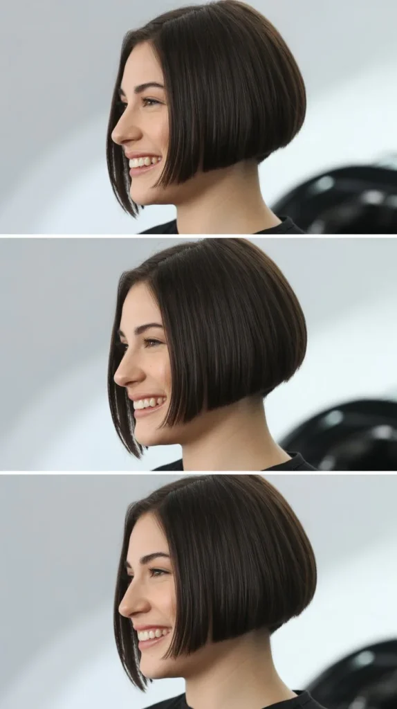  Sleek Wet Look Short Hair
