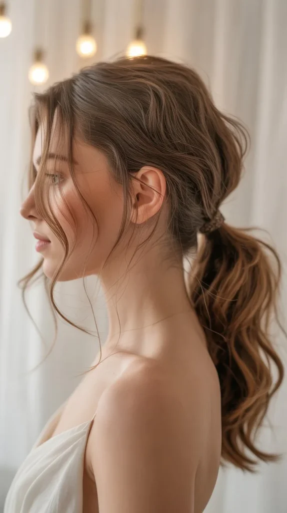28. The Romantic Tendrils Ponytail