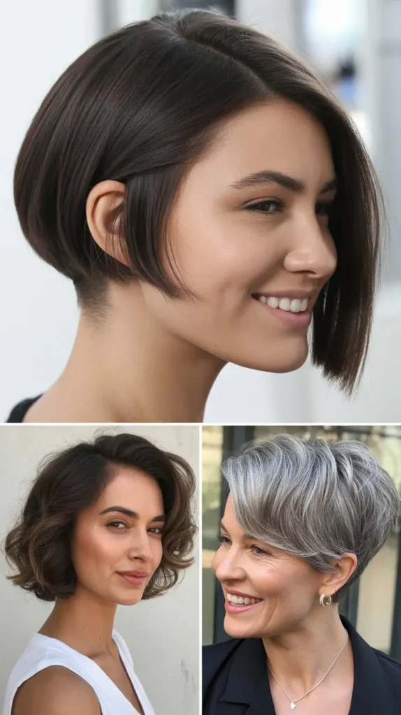  Stacked Wedge Bob with Highlights and Lowlights