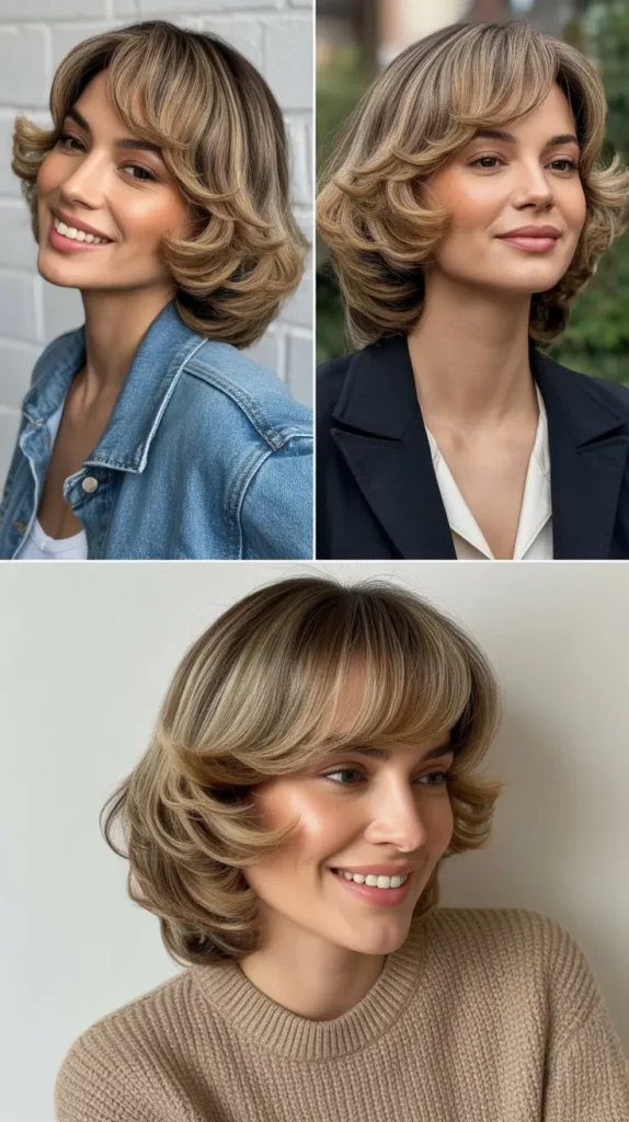  Elegant Side-Part Short Style