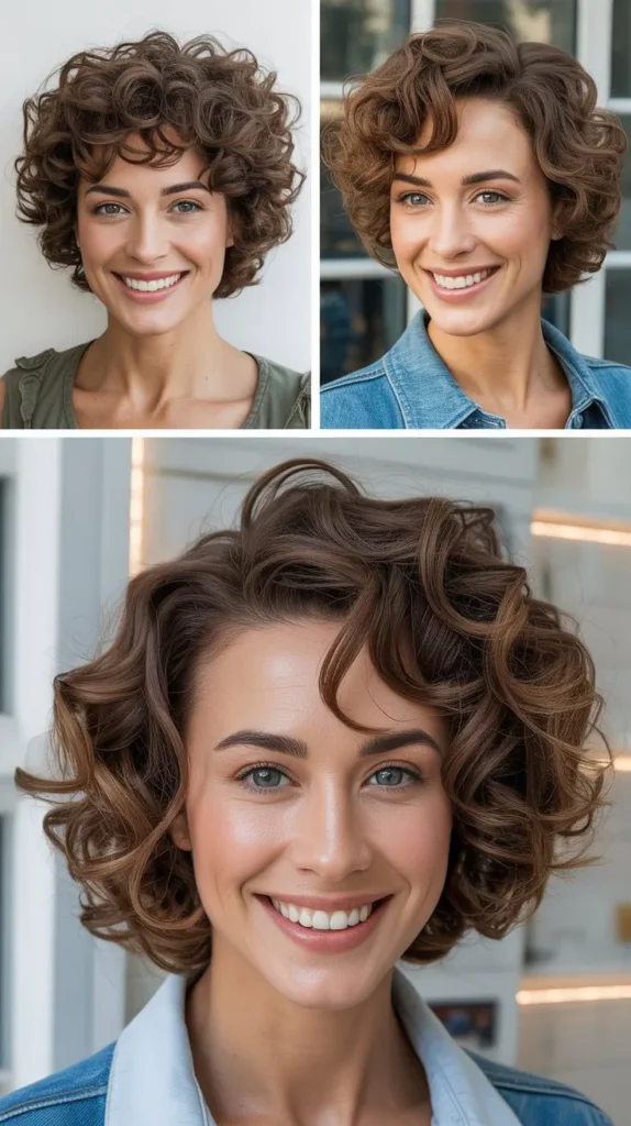 Curly Wedge Hairstyle
