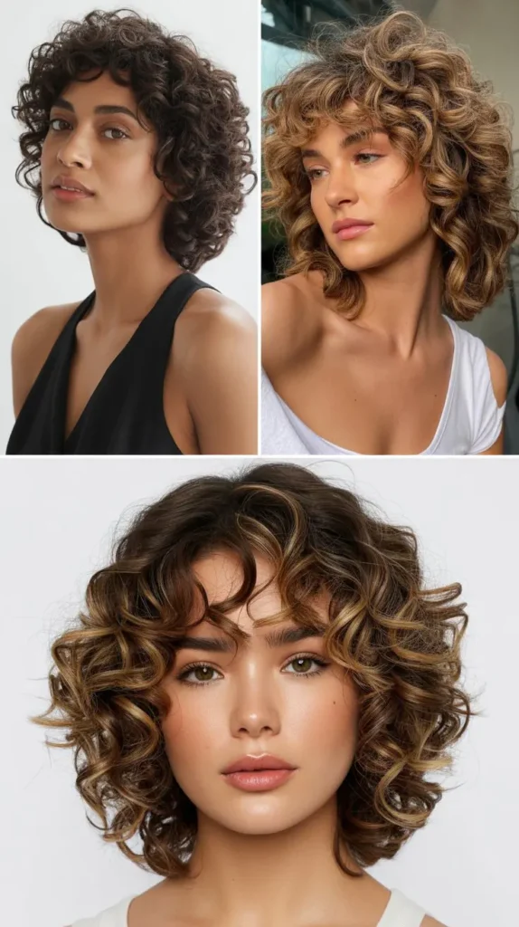 Layered Curly Wedge
