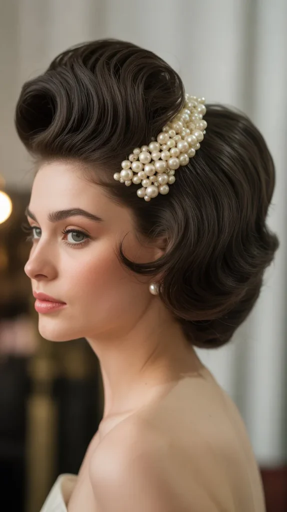  Pompadour Volume with Pearls