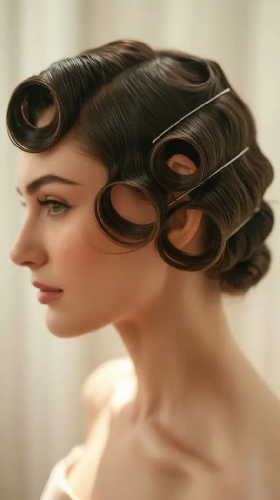 Pin Curl Updo