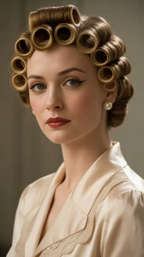 Vintage Pin Curl Set