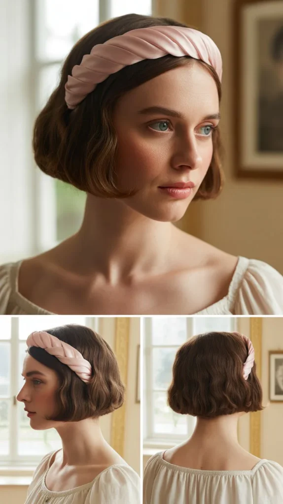 1. Romantic Ribbon-Wrapped Crown