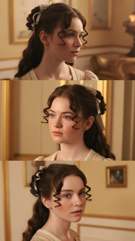 . Half-Up Ringlet Style