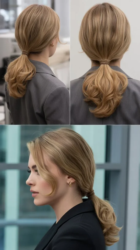 Teased Side Ponytail