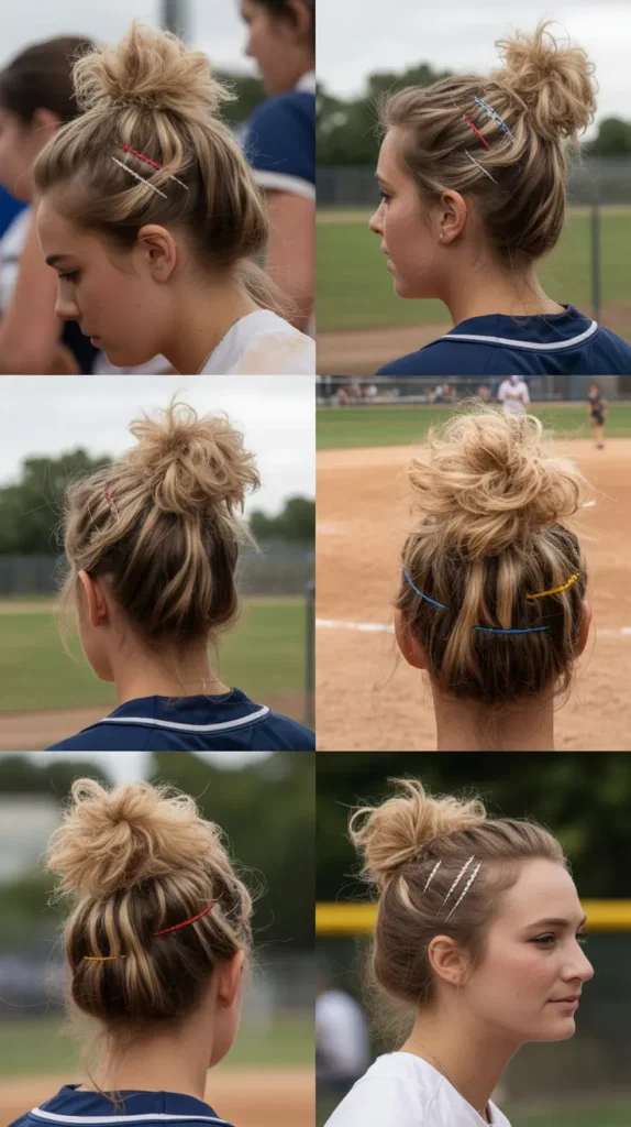 Messy Bun with Bobby Pins
