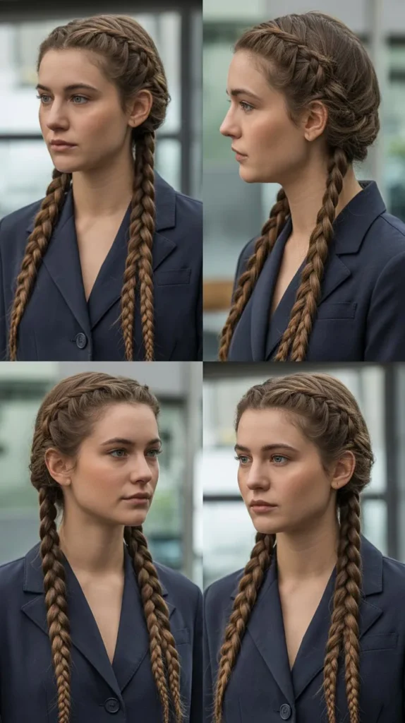 Dutch Pigtail Braids