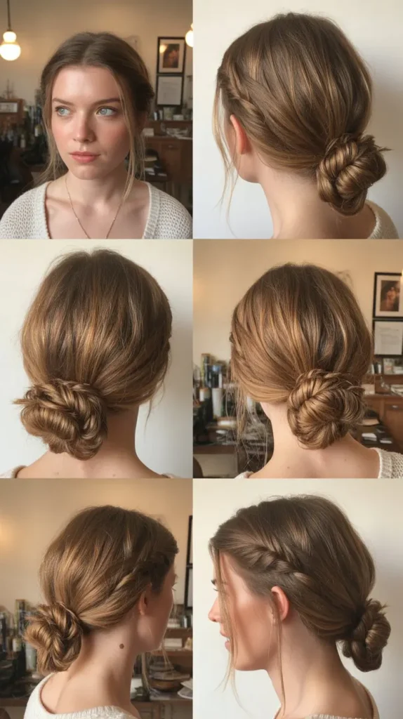 Side Bun with Loose Tendrils