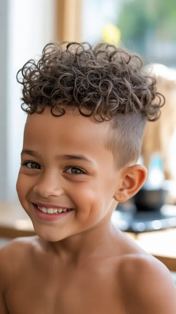 20 Cute Kids Faux Hawk Boy Hair Curly Styles