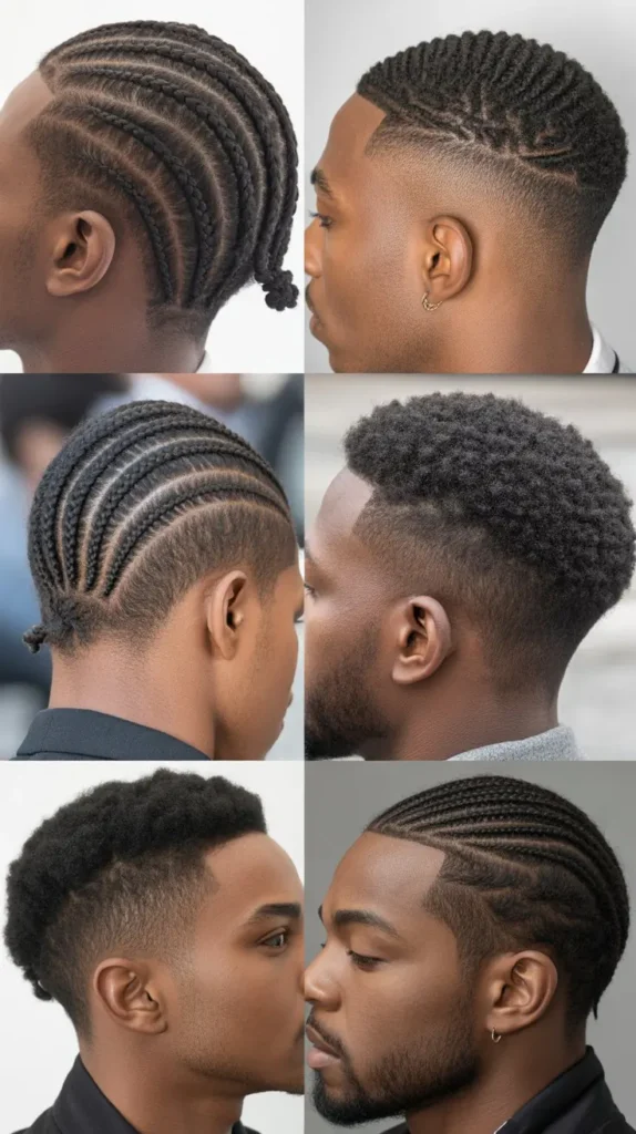 Two Cornrow Fade