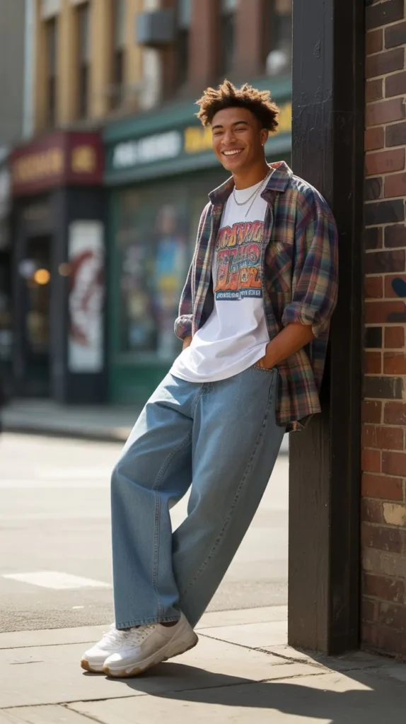 28 Cool 90s Men Streetwear Outfits