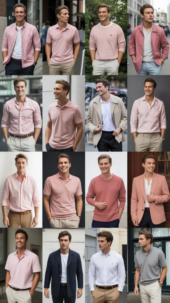 17 Pink Outfit Men Combinations for Casual and Smart Looks