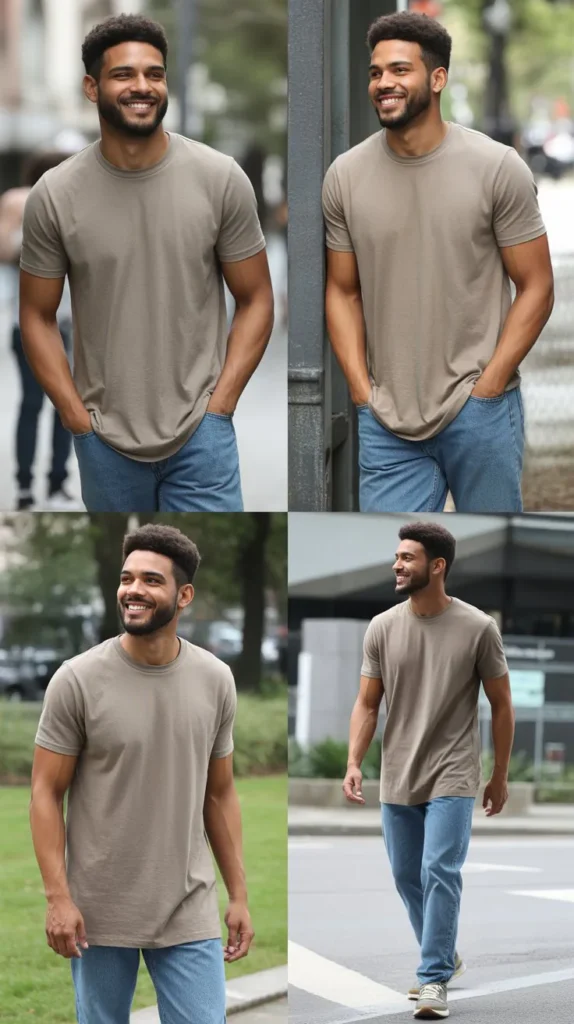  Longline T-Shirt with Jeans