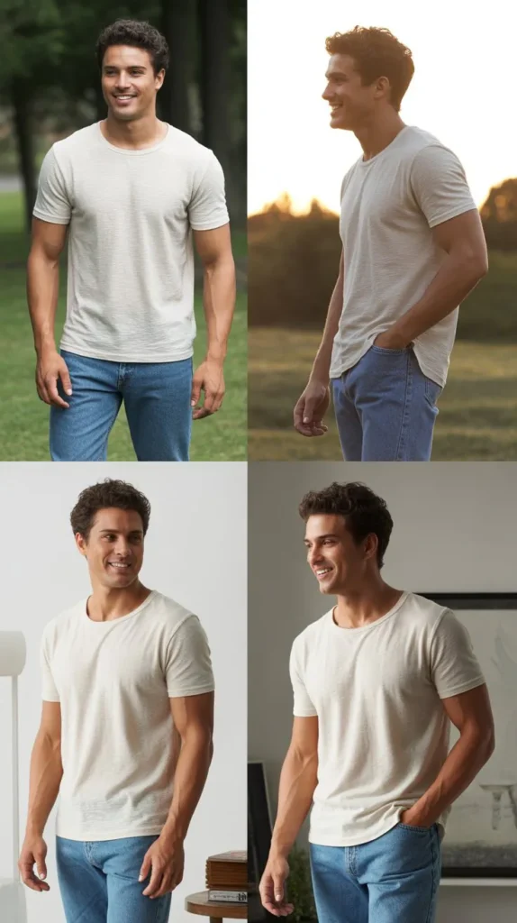 Short Sleeve Shirt with Jeans