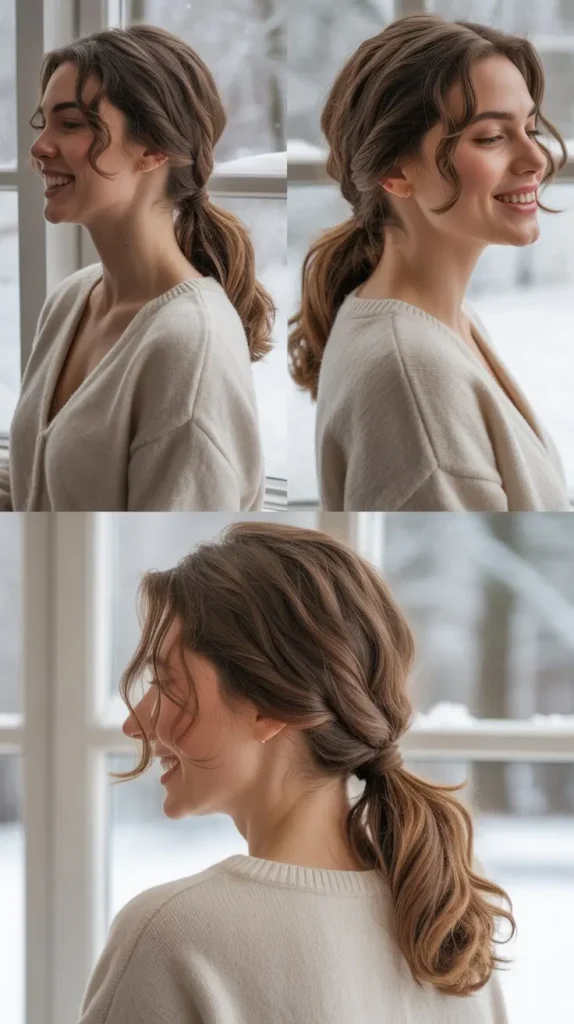 Twisted Low Ponytail