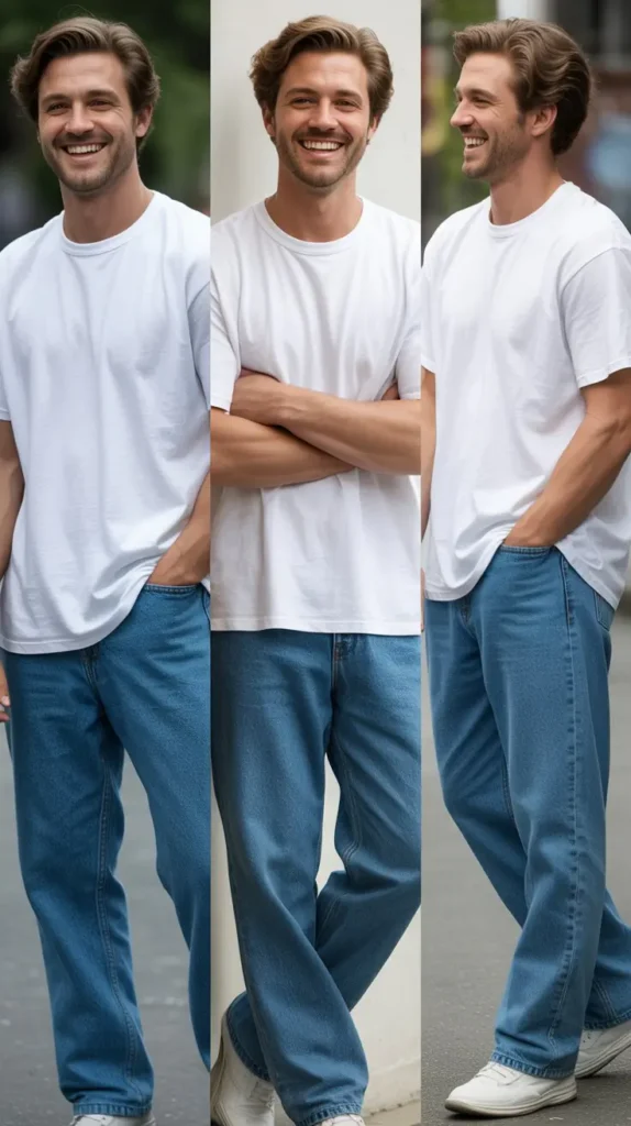 Classic White Tee & Jeans