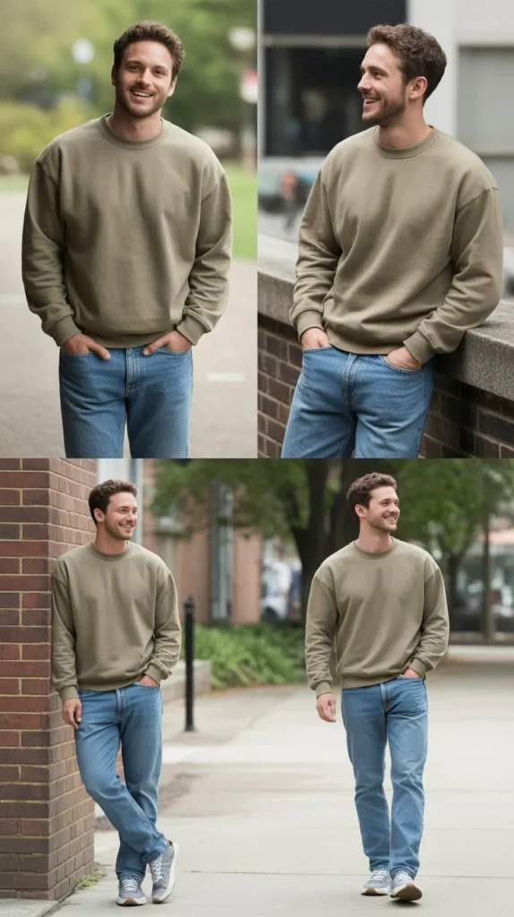 Sweatshirt with Jeans