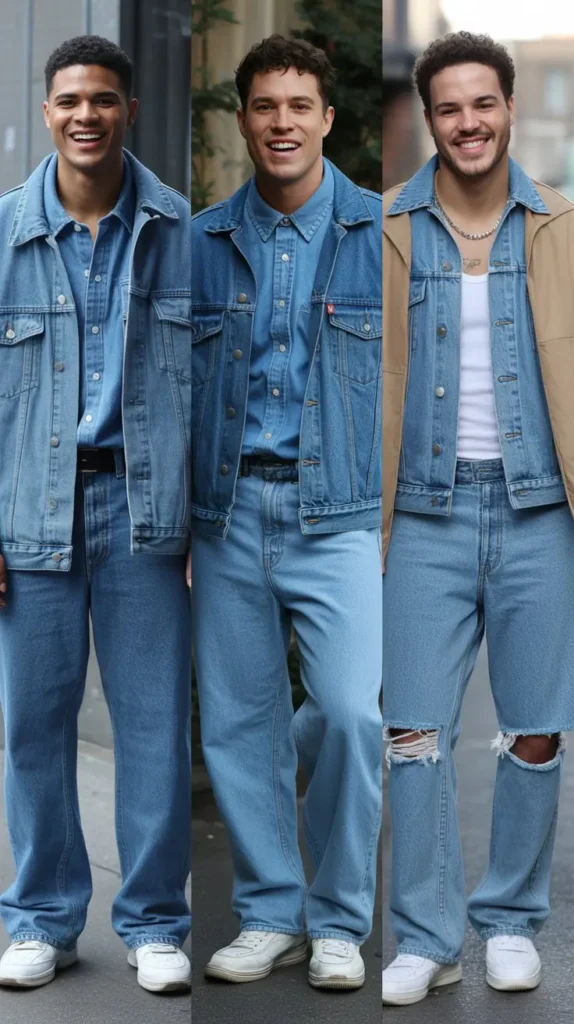Denim-on-Denim Looks