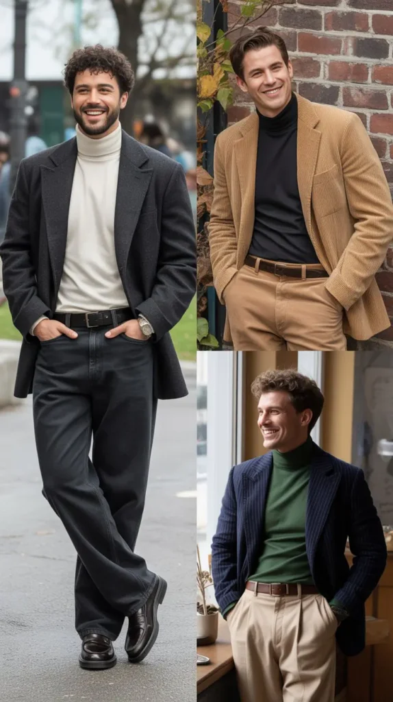 Turtlenecks with Blazers