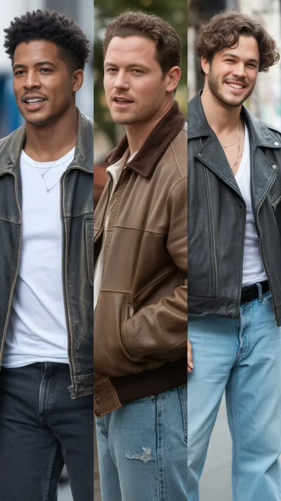 Leather Jackets with Jeans