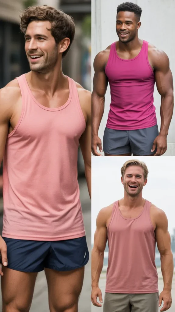 Pink Tank Top with Shorts