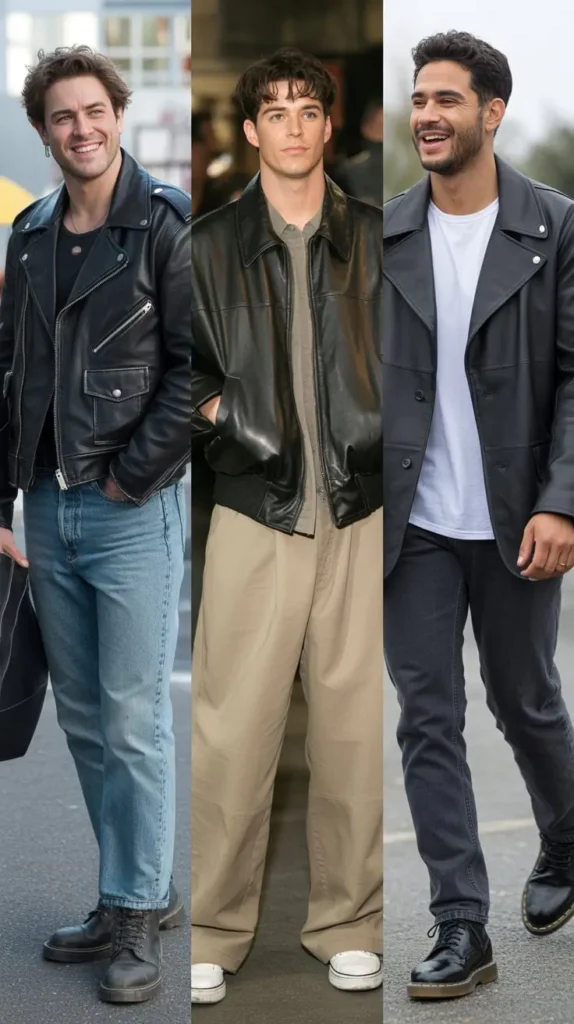  Leather Jacket Rebel Look