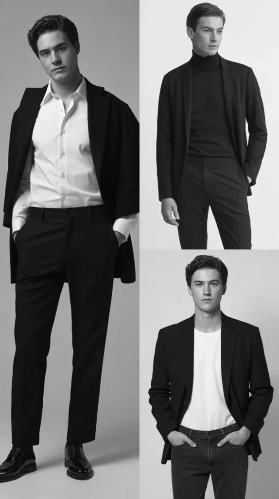 Henley Under Blazer for Smart Look