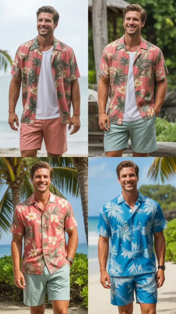  Hawaiian Shirt with Shorts