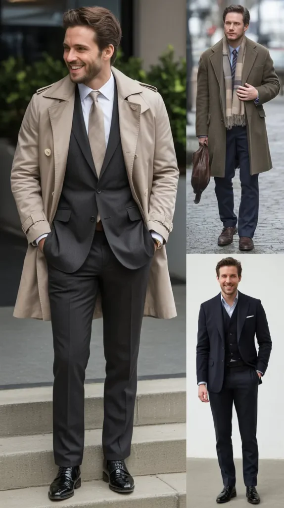 Trench Coat with Formal Wear
