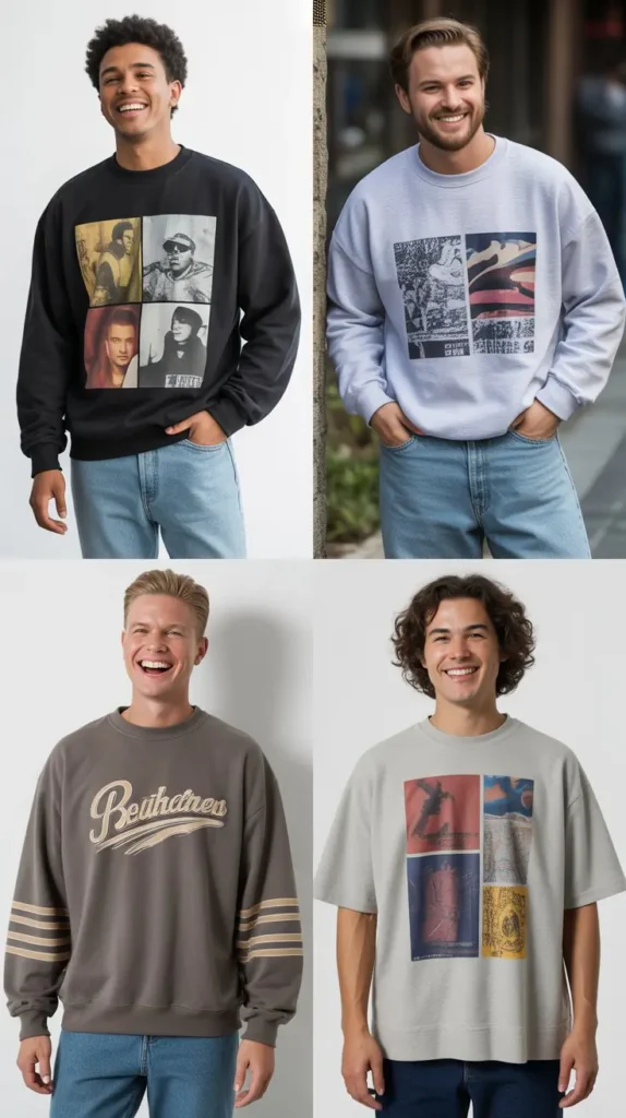 Graphic Sweatshirts with Jeans