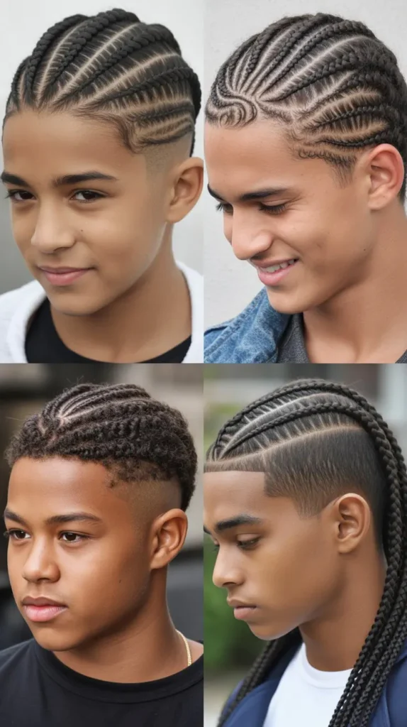 Cornrows with Fade