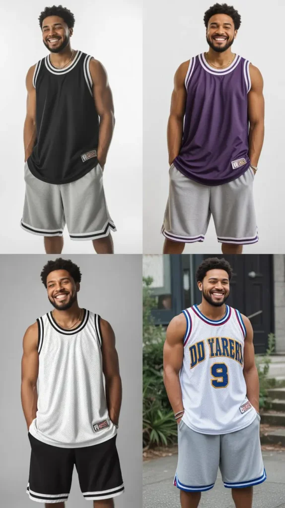 Sports Jerseys with Baggy Shorts