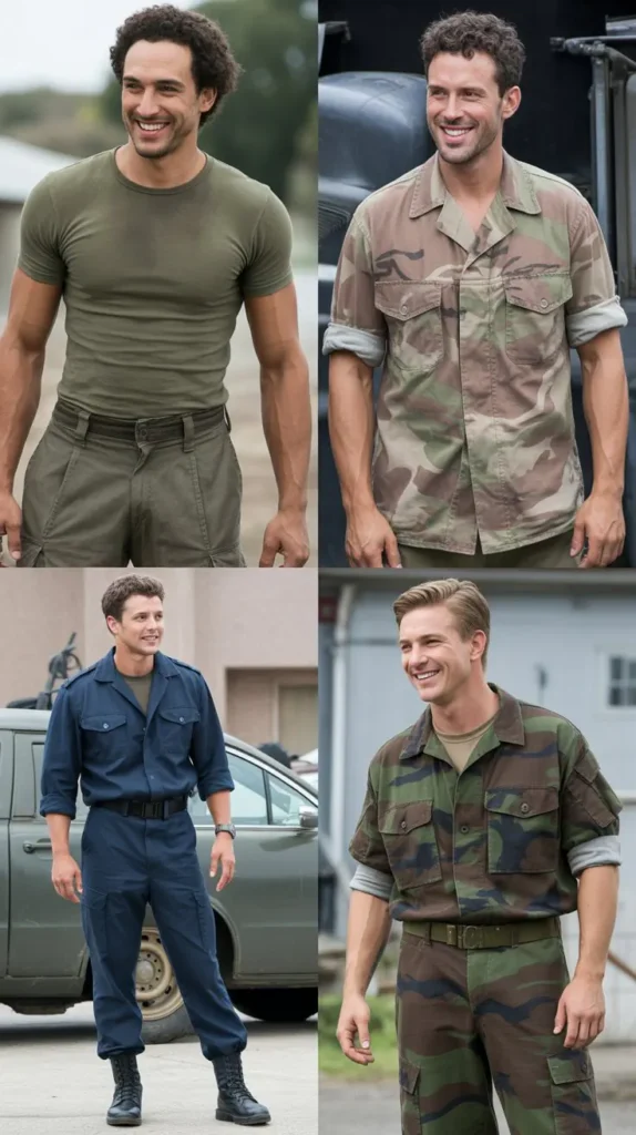 Military-Inspired Look