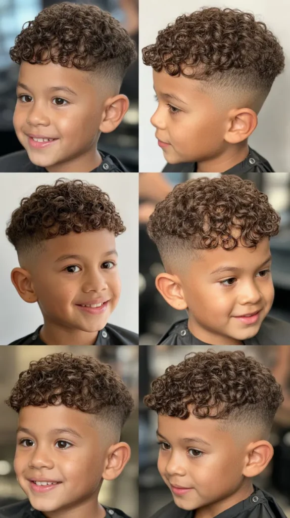 Curly Faux Hawk with Fringe