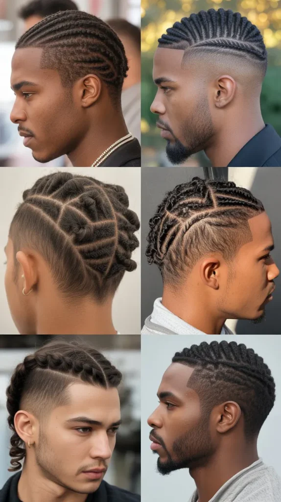  Cornrow Fade with Twists